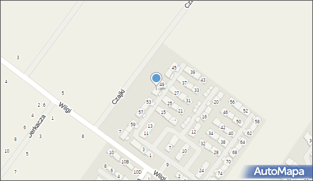 Zgorzała, Czyżyka, 51, mapa Zgorzała