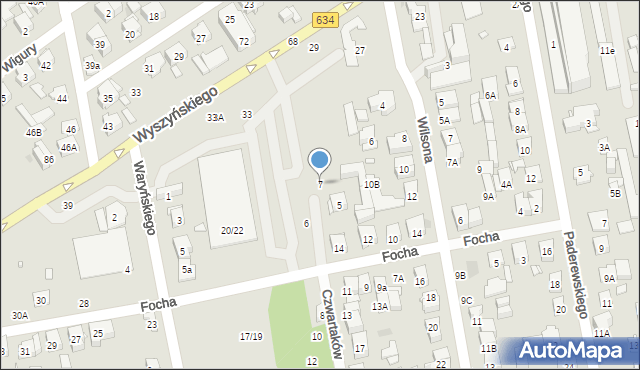 Zielonka, Czwartaków, 7, mapa Zielonka