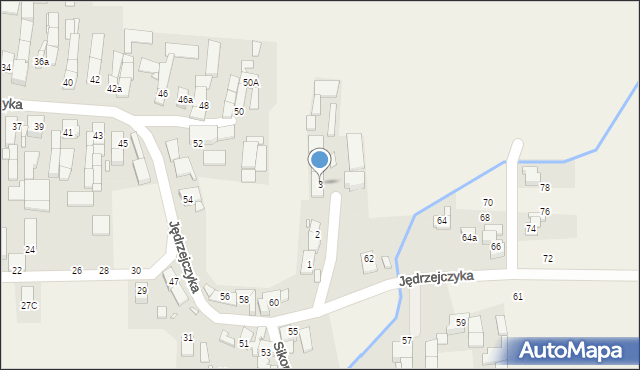 Źlinice, Częstochowska, 3, mapa Źlinice