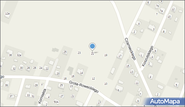 Żurawica, Czarnieckiego Stefana, hetm., 21, mapa Żurawica