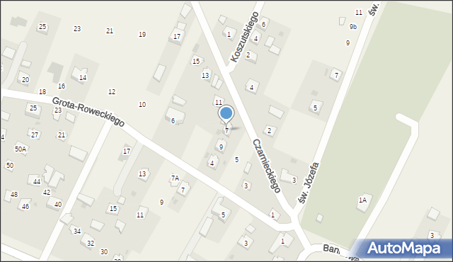 Żurawica, Czarnieckiego Stefana, hetm., 7, mapa Żurawica