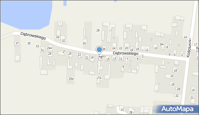 Adamów, Dąbrowskiego Jarosława, gen., 17B, mapa Adamów