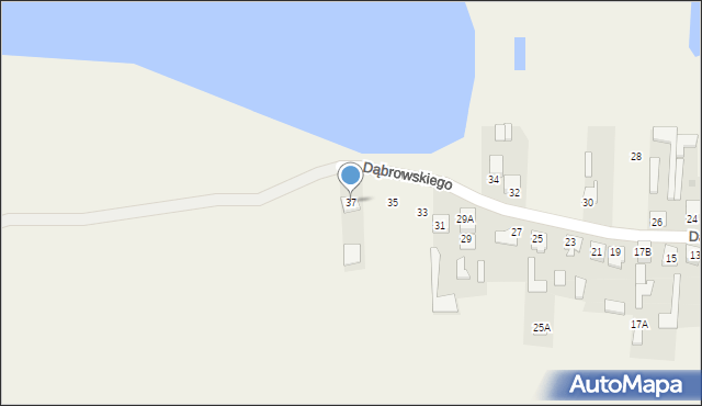Adamów, Dąbrowskiego Jarosława, gen., 37, mapa Adamów