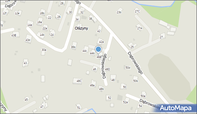 Andrychów, Dąbrowskiego Jarosława, gen., 44a, mapa Andrychów