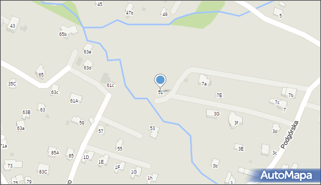 Andrychów, Dąbrowskiego Jarosława, gen., 51, mapa Andrychów