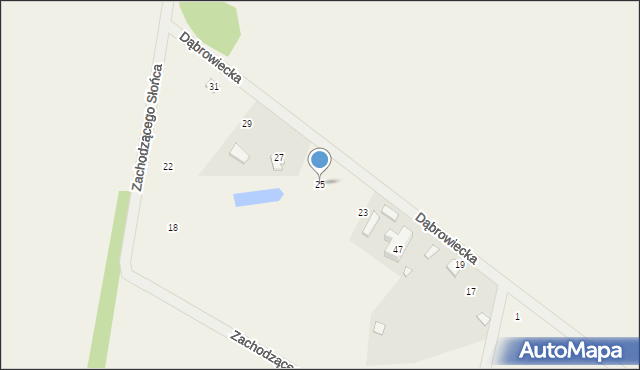 Arciechów, Dąbrowiecka, 25, mapa Arciechów