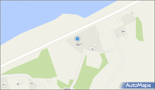 Arciechów, Dąbrowiecka, 50a, mapa Arciechów