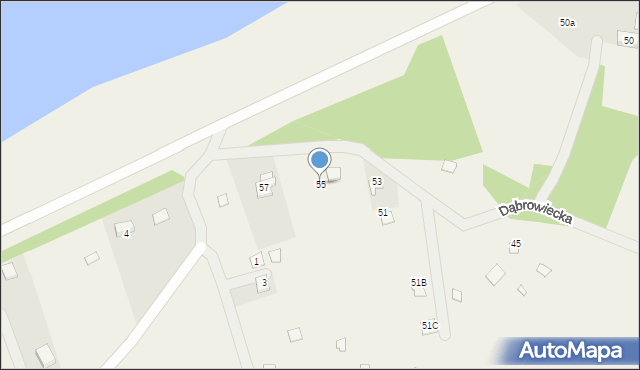 Arciechów, Dąbrowiecka, 55, mapa Arciechów