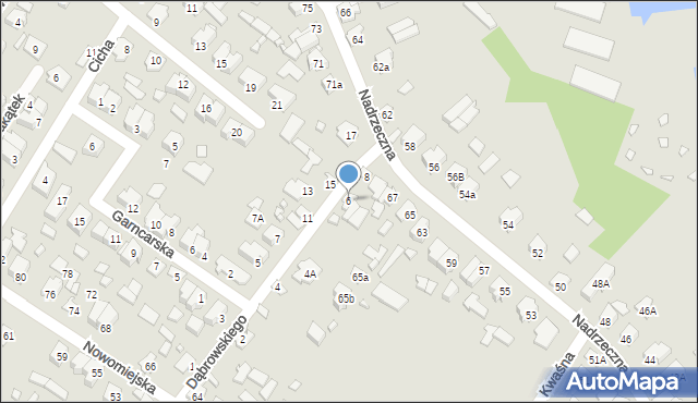 Augustów, Dąbrowskiego Jarosława, gen., 6, mapa Augustów