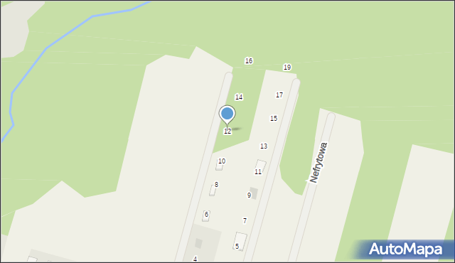 Bądzyń, Daniela, 12, mapa Bądzyń