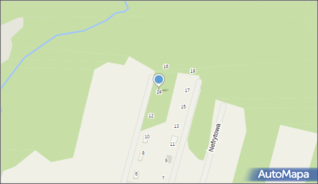 Bądzyń, Daniela, 14, mapa Bądzyń