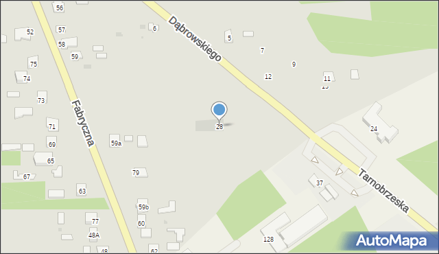 Baranów Sandomierski, Dąbrowskiego Jarosława, gen., 28, mapa Baranów Sandomierski