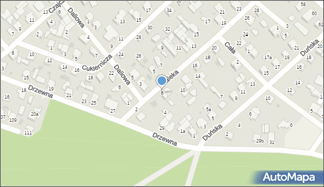 Białe Błota, Daleka, 6, mapa Białe Błota