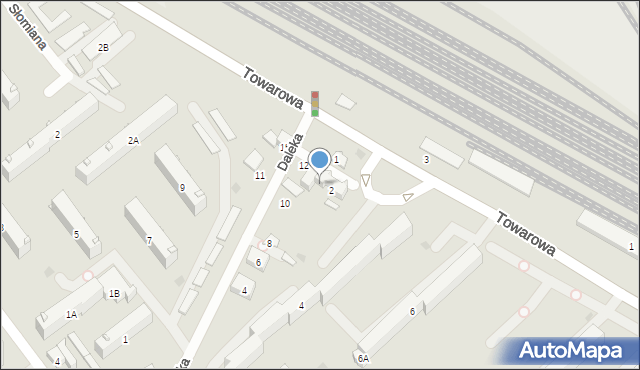 Białystok, Daleka, 14, mapa Białegostoku