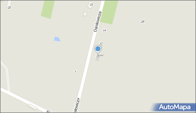 Bielsk Podlaski, Daniłowicza Ignacego, 10, mapa Bielsk Podlaski