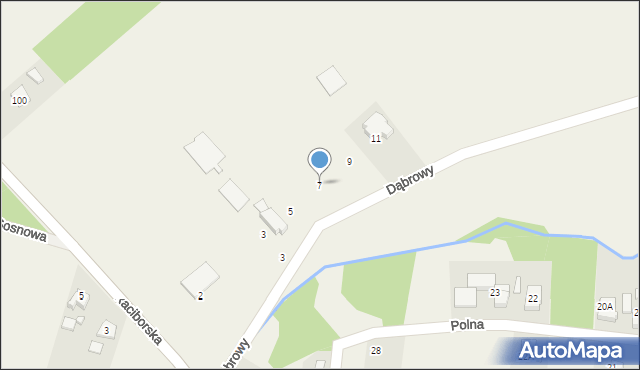 Bluszczów, Dąbrowy, 7, mapa Bluszczów