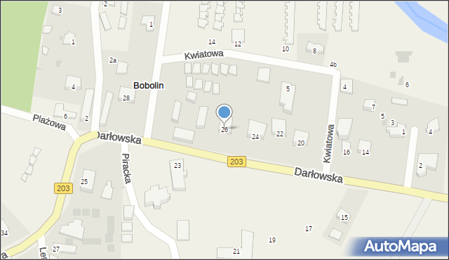 Bobolin, Darłowska, 26, mapa Bobolin