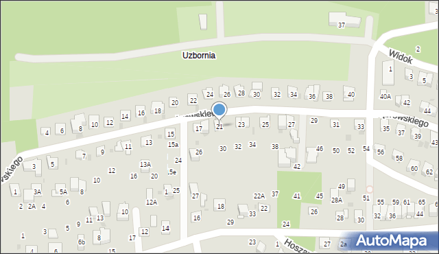 Bochnia, Dąbrowskiego Henryka, gen., 21, mapa Bochni