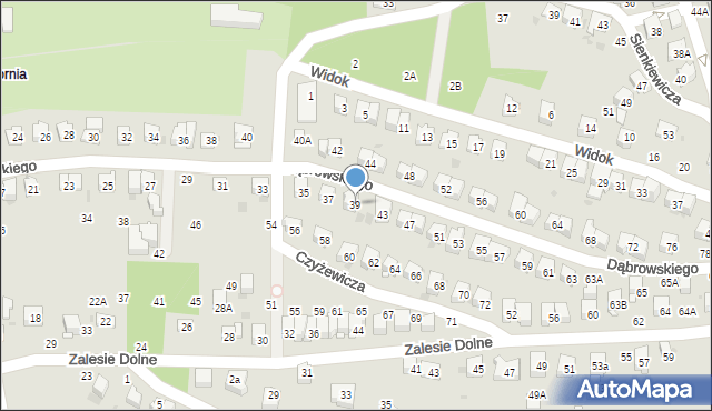 Bochnia, Dąbrowskiego Henryka, gen., 39, mapa Bochni