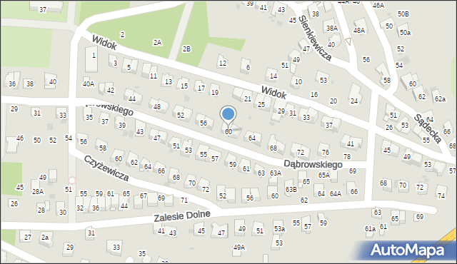 Bochnia, Dąbrowskiego Henryka, gen., 60, mapa Bochni