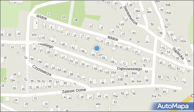 Bochnia, Dąbrowskiego Henryka, gen., 62, mapa Bochni
