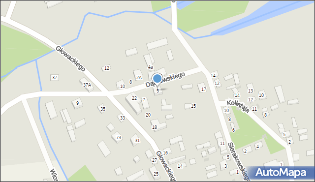 Bodzanów, Dąbrowskiego Henryka, gen., 5, mapa Bodzanów