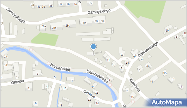 Bogatynia, Dąbrowskiego Henryka, gen., 3, mapa Bogatynia