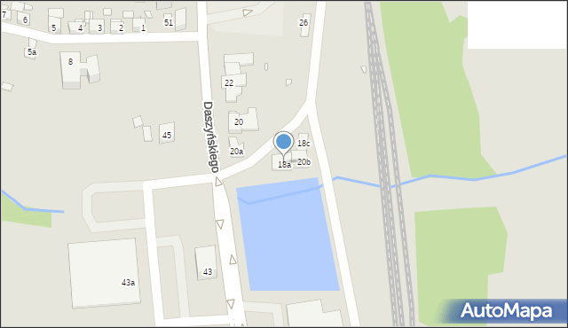 Bogatynia, Daszyńskiego Ignacego, 18a, mapa Bogatynia