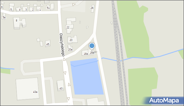 Bogatynia, Daszyńskiego Ignacego, 20b, mapa Bogatynia