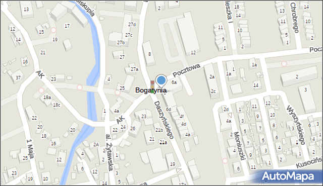 Bogatynia, Daszyńskiego Ignacego, 6g, mapa Bogatynia