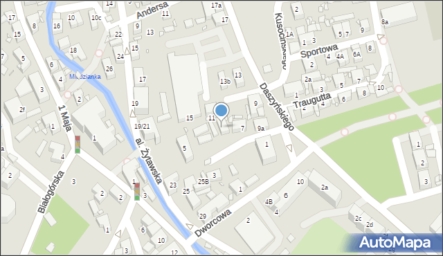 Bogatynia, Daszyńskiego Ignacego, 7a, mapa Bogatynia