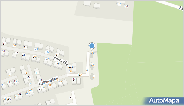 Borowiec, Dąbrowskiej Marii, 7b, mapa Borowiec