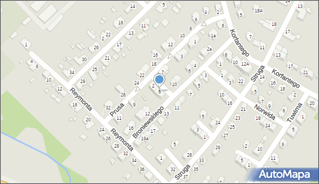 Brzeg, Dąbrowskiej Marii, 6, mapa Brzeg