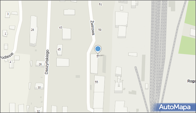 Brzeszcze, Daszyńskiego, 57, mapa Brzeszcze