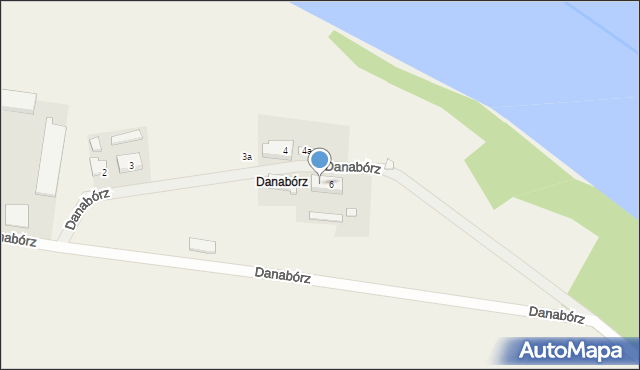 Bukowiec, Danabórz, 6a, mapa Bukowiec