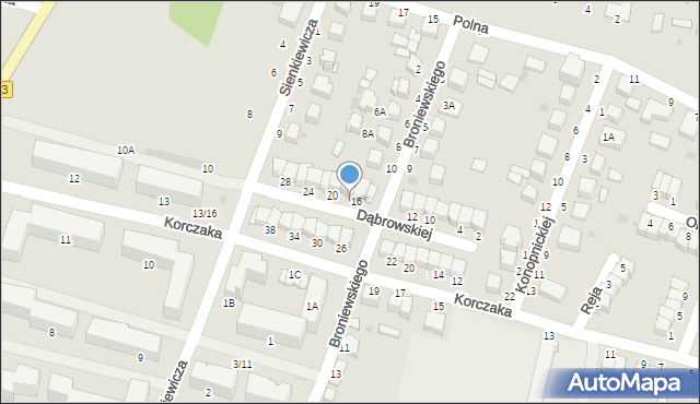 Busko-Zdrój, Dąbrowskiej Marii, 18, mapa Busko-Zdrój