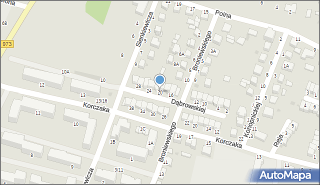 Busko-Zdrój, Dąbrowskiej Marii, 20, mapa Busko-Zdrój