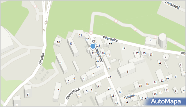 Bydgoszcz, Dąbrowskiego Henryka, gen., 31, mapa Bydgoszczy