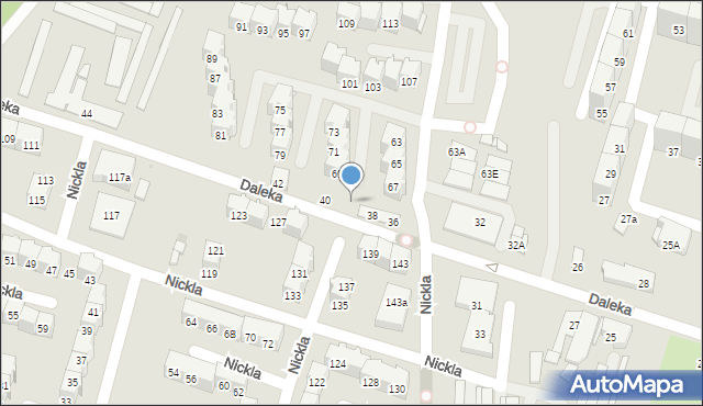 Bytom, Daleka, 26a, mapa Bytomia