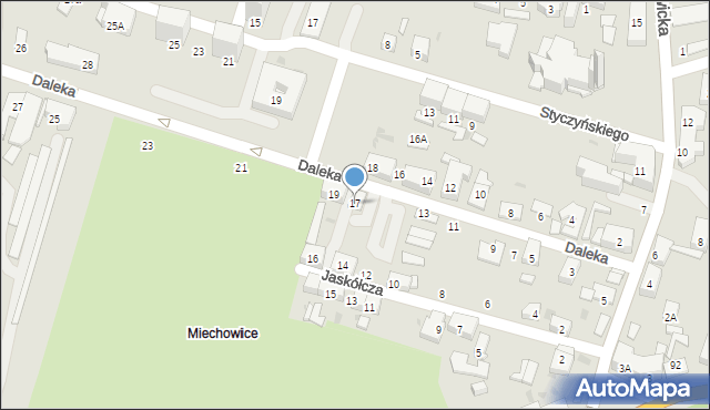 Bytom, Daleka, 17, mapa Bytomia