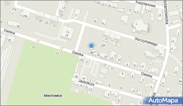 Bytom, Daleka, 18, mapa Bytomia