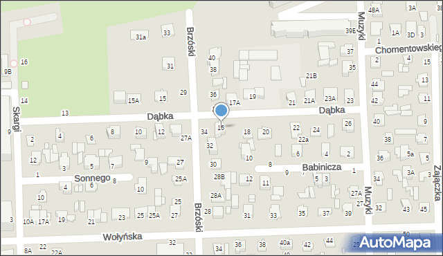 Chełm, Dąbka Stanisława, płk., 16, mapa Chełma