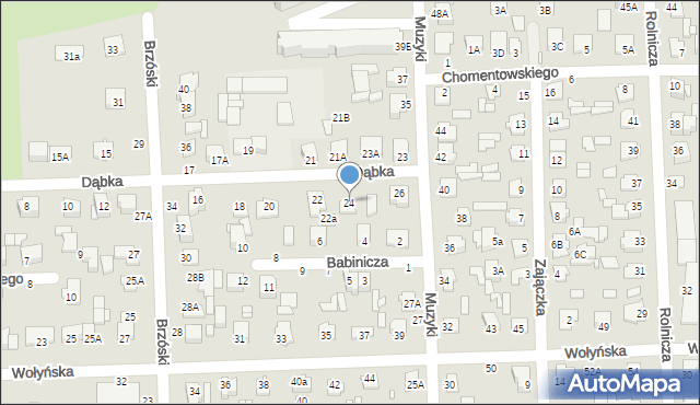 Chełm, Dąbka Stanisława, płk., 24, mapa Chełma