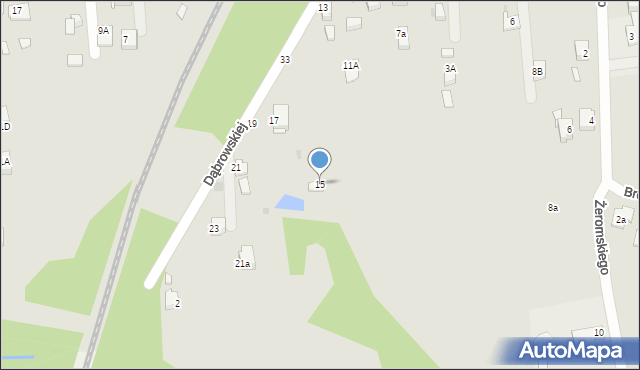 Chełmek, Dąbrowskiej Marii, 15, mapa Chełmek