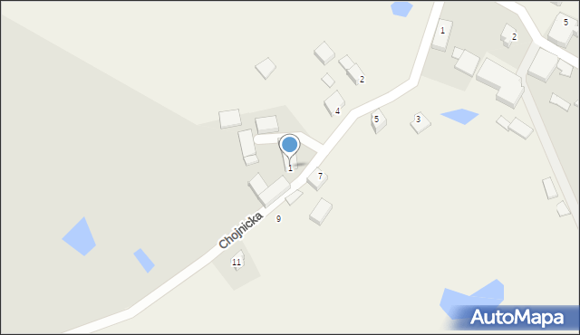 Chojnice, Daleka, 1, mapa Chojnic
