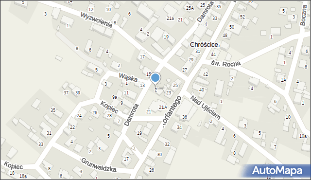 Chróścice, Damrota, 2, mapa Chróścice