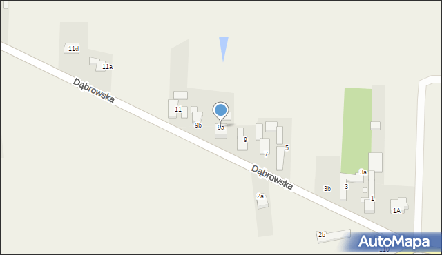 Chróścina, Dąbrowska, 9a, mapa Chróścina