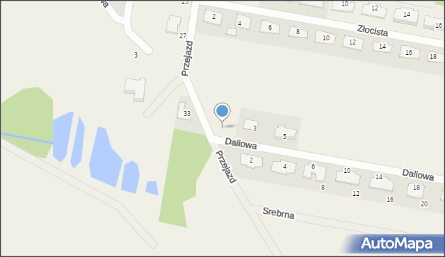 Chylice, Daliowa, 1, mapa Chylice