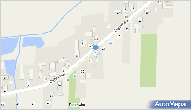 Cisie, Dąbrówka, 31, mapa Cisie