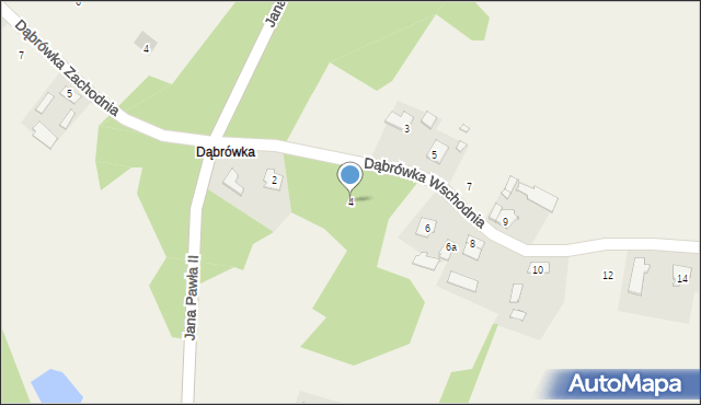 Cmolas, Dąbrówka Wschodnia, 4, mapa Cmolas